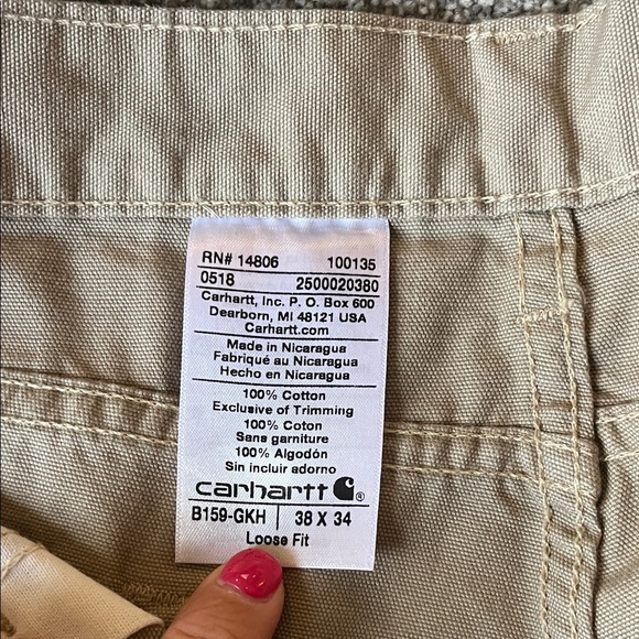 Carhartt Men's Tan Chinos - Picture 4 of 4